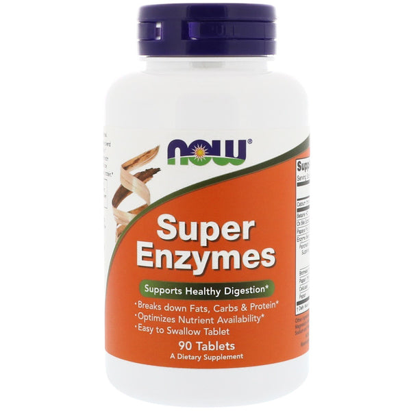 Now Foods, Super Enzymes, 90 Tablets - The Supplement Shop