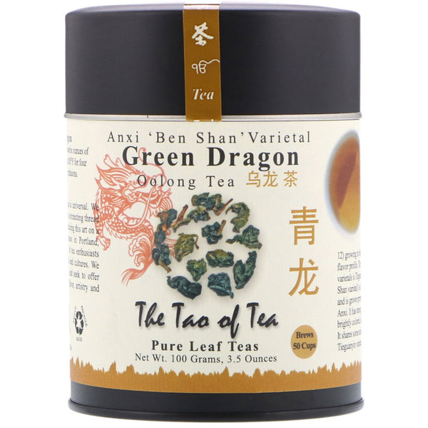 The Tao of Tea, Oolong Tea, Green Dragon, 3.5 oz (100 g) - The Supplement Shop