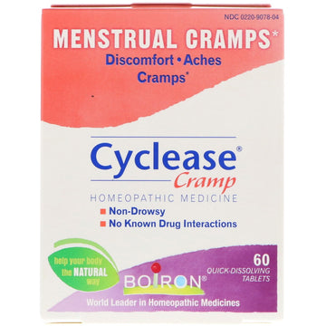 Boiron, Cyclease Cramp, Menstrual Cramps, 60 Quick-Dissolving Tablets