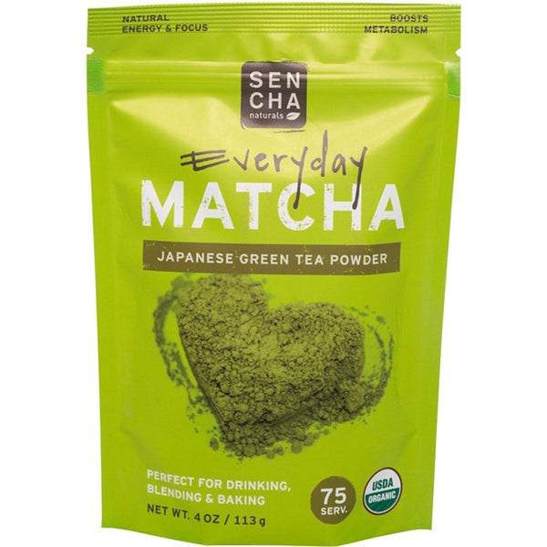 Sencha Naturals, Matcha, Green Tea Powder, Japanese Everyday Grade, 4 oz (113 g) - The Supplement Shop
