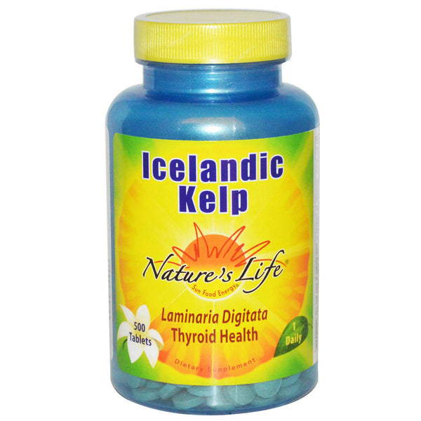 Nature's Life, Icelandic Kelp, 500 Tablets - The Supplement Shop