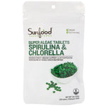 Sunfood, Spirulina & Chlorella, Super Algae Tablets, 250 mg, 225 Tablets - The Supplement Shop