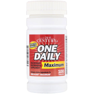 21st Century, One Daily, Maximum, Multivitamin Multimineral, 100 Tablets