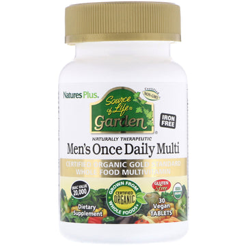 Nature's Plus, Source of Life Garden, Men's Once Daily Multi, 30 Vegan Tablets