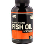 Optimum Nutrition, Enteric-Coated Fish Oil, 200 Softgels - The Supplement Shop