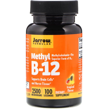 Jarrow Formulas, Methyl B-12, Tropical Flavor, 2500 mcg, 100 Lozenges