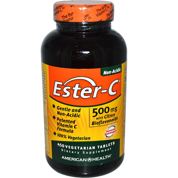 American Health, Ester-C with Citrus Bioflavonoids, 500 mg, 450 Vegetarian Tablets - The Supplement Shop
