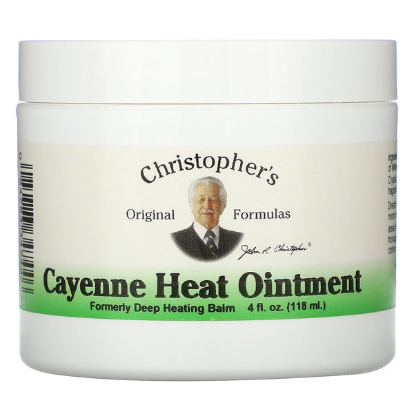 Christopher's Original Formulas, Cayenne Heat Ointment, 4 fl oz (118 ml) - The Supplement Shop