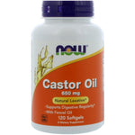 Now Foods, Castor Oil, 650 mg, 120 Softgels - The Supplement Shop