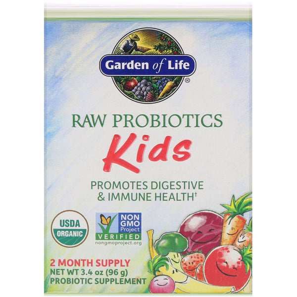 Garden of Life, RAW Probiotics, Kids, 3.4 oz (96 g) - The Supplement Shop