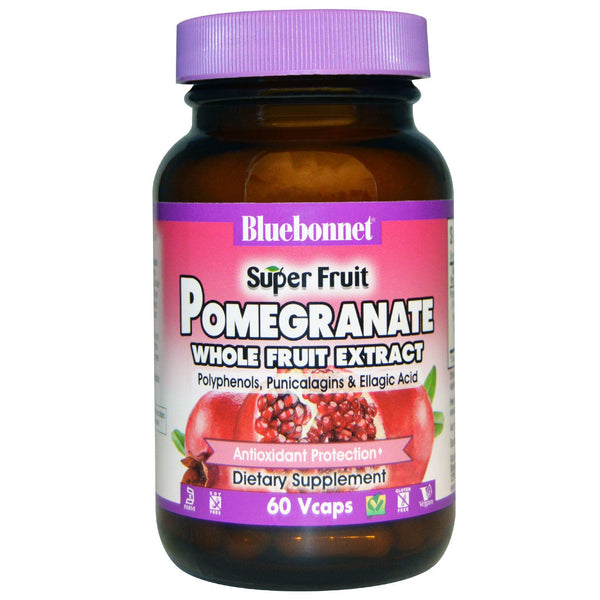 Bluebonnet Nutrition, Super Fruit, Pomegranate Whole Fruit Extract, 60 Vcaps - The Supplement Shop