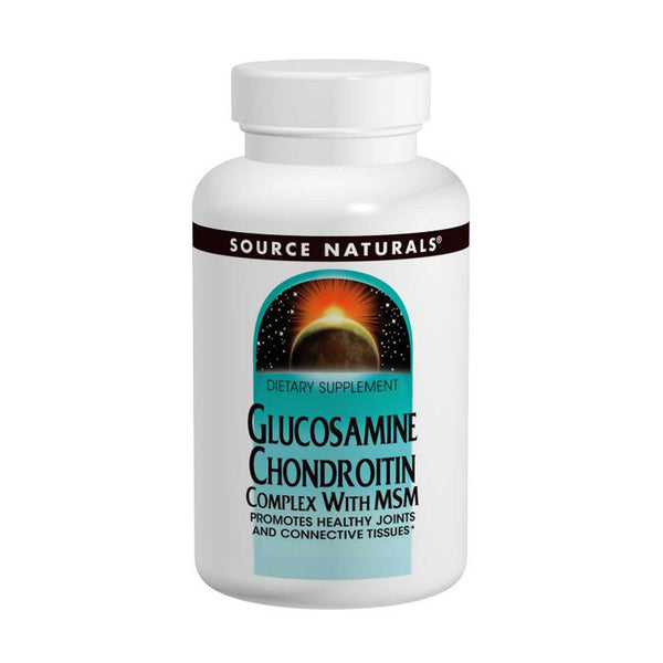 Source Naturals, Glucosamine Chondroitin Complex with MSM, 120 Tablets - The Supplement Shop