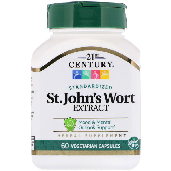 21st Century, St. John's Wort Extract, 60 Vegetarian Capsules - The Supplement Shop