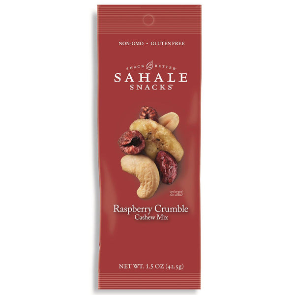 Sahale Snacks, Raspberry Crumble Cashew Mix, 9 Packs, 1.5 oz (42.5 g) Each - The Supplement Shop