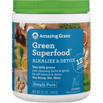 Amazing Grass, Green Superfood, Alkalize & Detox, 8.5 oz (240 g) - The Supplement Shop