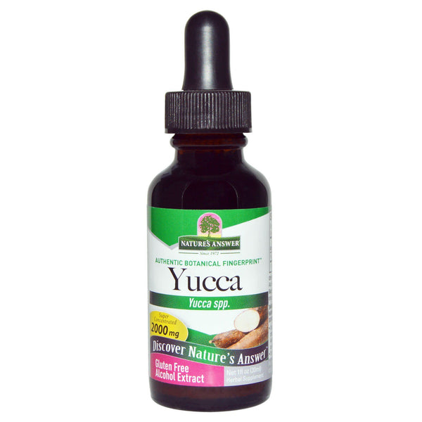 Nature's Answer, Yucca, Alcohol Extract, 2000 mg, 1 fl oz (30 ml) - The Supplement Shop