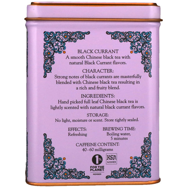 Harney & Sons, HT Tea Blend, Black Currant Tea, 20 Tea Sachets, 1.4 oz (40 g) - The Supplement Shop