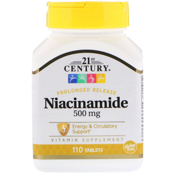 21st Century, Niacinamide, 500 mg, 110 Tablets