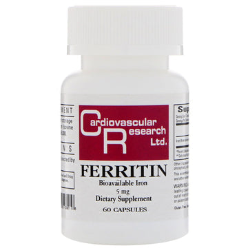 Cardiovascular Research, Ferritin, 5 mg, 60 Capsules