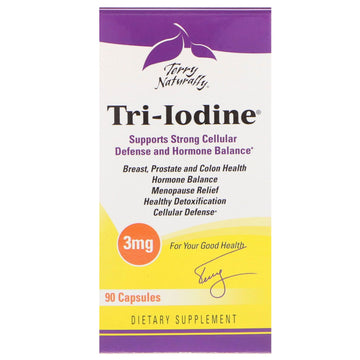 EuroPharma, Terry Naturally, Tri-Iodine, 3 mg, 90 Capsules