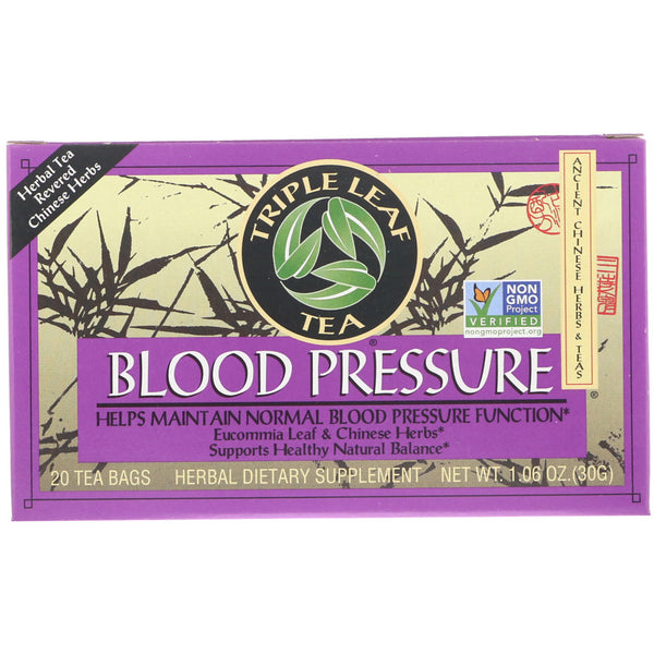 Triple Leaf Tea, Blood Pressure, 20 Tea Bags, 1.06 oz (30 g) - The Supplement Shop