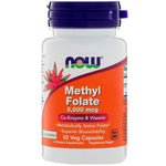 Now Foods, Methyl Folate, 5,000 mcg, 50 Veg Capsules - The Supplement Shop