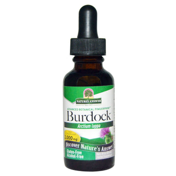 Nature's Answer, Burdock Root Extract, Alcohol-Free, 1,350 mg, 1 fl oz (30 ml)