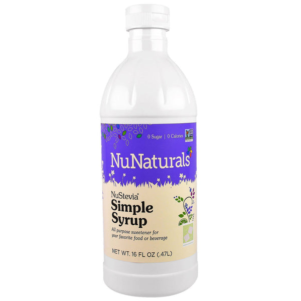 NuNaturals, NuStevia Simple Syrup, 16 fl oz (.47 l) - The Supplement Shop