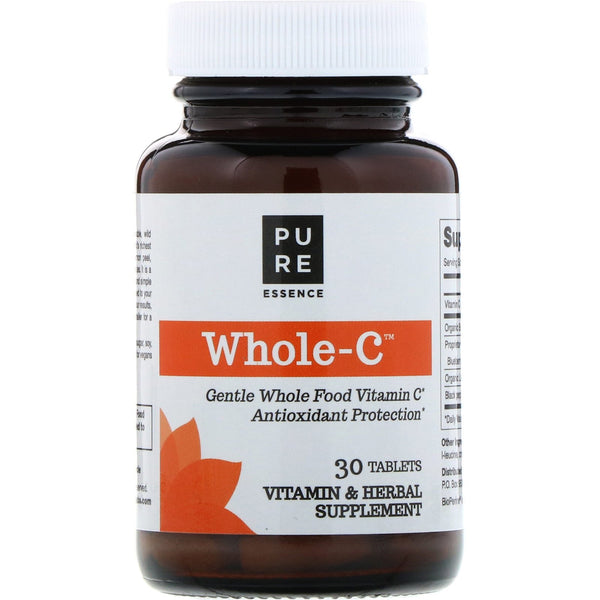 Pure Essence, Whole C, Whole Food Vitamin C, 30 Tablets - The Supplement Shop