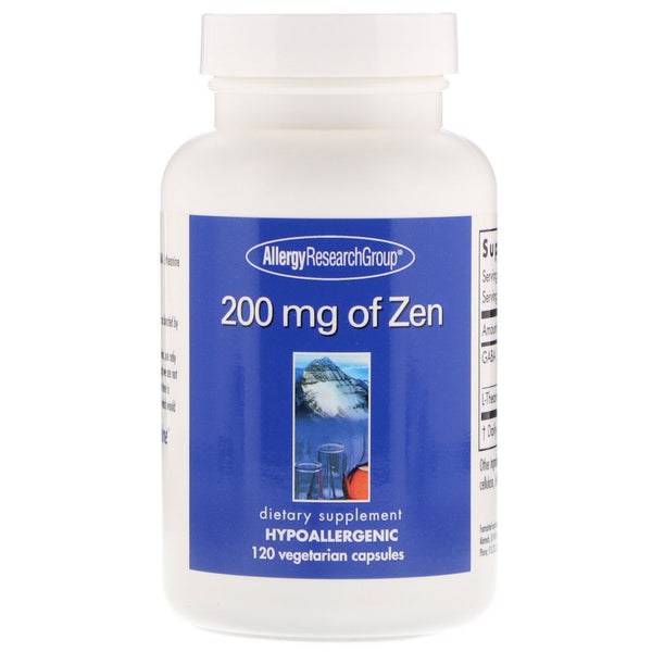 Allergy Research Group, Zen, 200 mg, 120 Vegetarian Capsules - The Supplement Shop