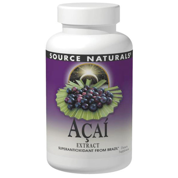 Source Naturals, Acai Extract, 500 mg, 120 Capsules - The Supplement Shop
