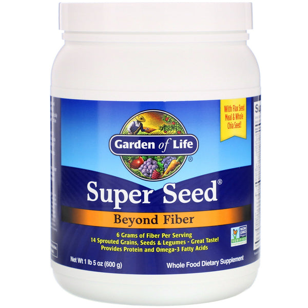 Garden of Life, Super Seed, Beyond Fiber, 1 lb 5 oz (600 g) - The Supplement Shop