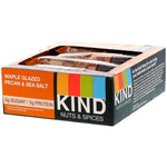 KIND Bars, Nuts & Spices, Maple Glazed Pecan & Sea Salt, 12 Bars 1.4 oz (40 g) Each - The Supplement Shop