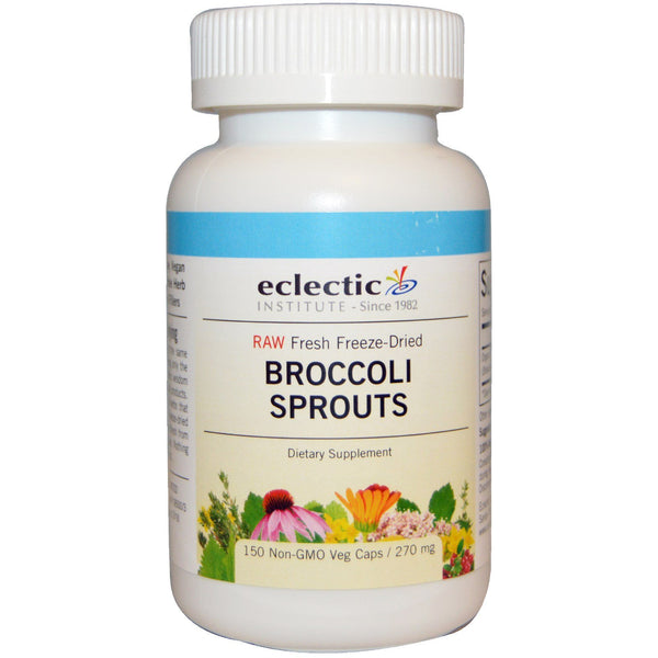 Eclectic Institute, Broccoli Sprouts, 270 mg, 150 Veggie Caps - The Supplement Shop