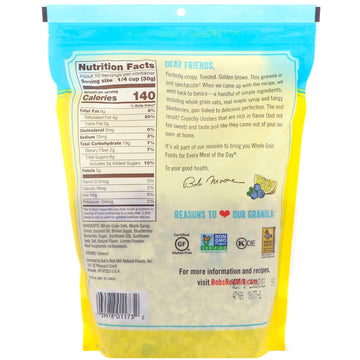 Bob's Red Mill, Homestyle Granola, Lemon Blueberry, 11 oz (312 g)
