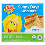 Earth's Best, Sunny Days Snack Bars, Apple, 8 Bars, 0.67 oz (19 g) Each - The Supplement Shop