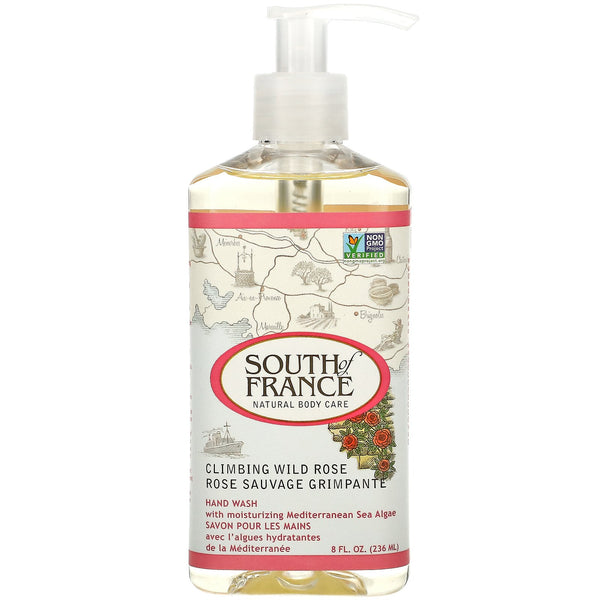 South of France, Hand Wash, Climbing Wild Rose, 8 oz (236 ml) - The Supplement Shop