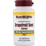 NutriBiotic, Grapefruit Seed Extract, 250 mg , 60 Capsules - The Supplement Shop