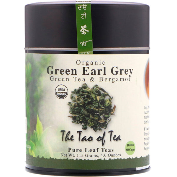 The Tao of Tea, Organic Green Tea & Bergamot, Green Earl Grey, 4.0 oz (115 g) - The Supplement Shop