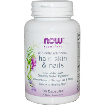 Now Foods, Solutions, Hair, Skin & Nails, 90 Capsules