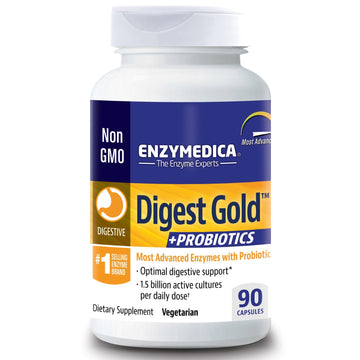 Enzymedica, Digest Gold + Probiotics, 90 Capsules