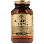 Solgar, L-Lysine, Free Form, 1,000 mg, 100 Tablets - The Supplement Shop