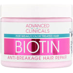 Advanced Clinicals, Biotin, Anti-Breakage Hair Repair, 12 fl oz (355 ml) - The Supplement Shop