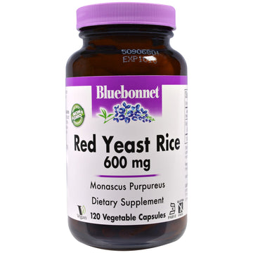 Bluebonnet Nutrition, Red Yeast Rice, 600 mg, 120 Vegetable Capsules