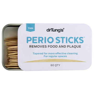 Dr. Tung's, Perio Sticks, Thin, 80 Sticks