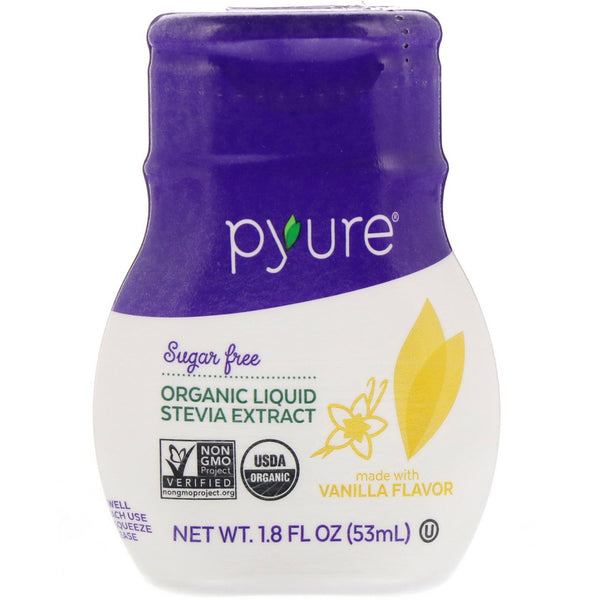 Pyure, Organic Liquid Stevia Extract, Vanilla, 1.8 fl oz (53 ml) - The Supplement Shop