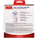 NUK, Seal 'n Go, Breast Milk Bags, 100 Pre-Sterilized Storage Bags, 6 oz (180 ml) Each - The Supplement Shop