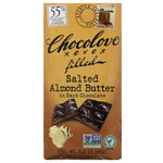 Chocolove, Salted Almond Butter in Dark Chocolate, 55% Cocoa, 3.2 oz (90 g) - The Supplement Shop