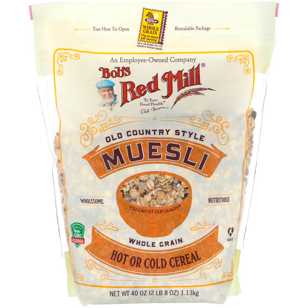 Bob's Red Mill, Muesli, Old Country Style, Whole Grain, 40 oz (1.13 kg) - The Supplement Shop