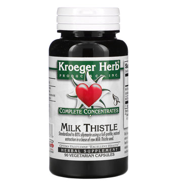 Kroeger Herb Co, Complete Concentrates, Milk Thistle, 90 Vegetarian Capsule